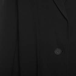10 Crosby Derek Lam Black Crepe Faux Vest Detail Layered Blazer S