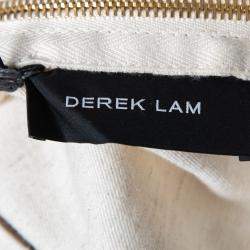 Derek Lam Navy Blue Striped Cotton Paneled Sleeveless Sheath Dress S