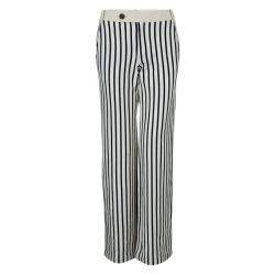 10 Crosby Derek Lam Striped Cotton Trousers S