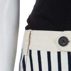 10 Crosby Derek Lam Striped Cotton Trousers S