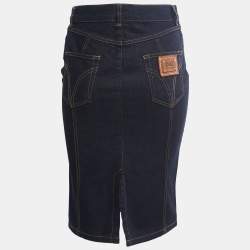 Pre Owned D&G Blue Denim Skirt S