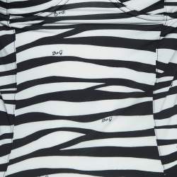 Pre Owned D&G Under Wear Black/White Print Jersey Strappy Top M