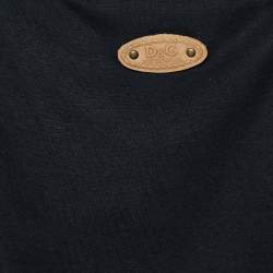 D&G Navy Blue Cotton Knit Sleeveless Top S