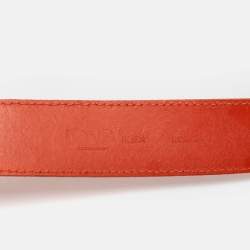 D&G Orange Leather Buckle Belt 85 CM