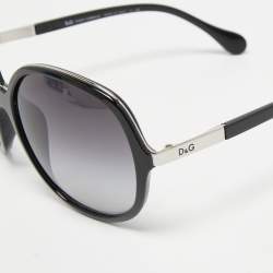 Pre Owned D&G Black Gradient 8089 Oversized Sunglasses