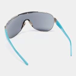 Pre Owned D&G Black/Blue DG6011b Shield Sunglasses