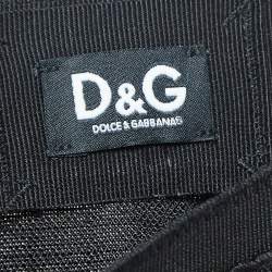 Dolce & Gabbana Black Crepe Piping Detail Pencil Skirt S