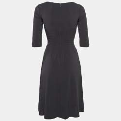 Pre Owned D&G Vintage Black Jersey Flared Short Dress S
