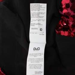 Pre Owned D&G Pink Sequin Embellished Dress S