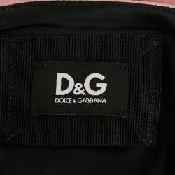 Pre Owned D&G Pink Satin Sleeveless Mini Dress M