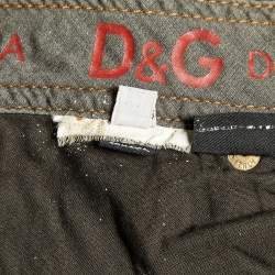 D&G Brown Corduroy Lovely Regular Fit Jeans M/Waist 34"