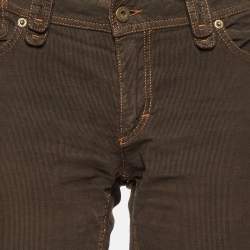 D&G Brown Corduroy Lovely Regular Fit Jeans M/Waist 34"