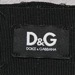 Pre Owned D&G Black Silk and Lurex Knit Sleeveless Top S