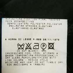 Pre Owned D&G Black Lace Trim Stretch Crepe Sheath Dress S