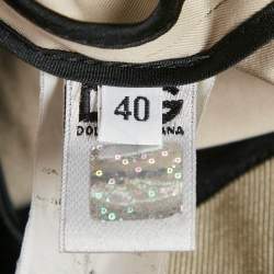 Pre Owned D&G Beige Cotton Belted Mid-Length Coat S