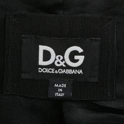 Pre Owned D&G Beige Cotton Belted Mid-Length Coat S