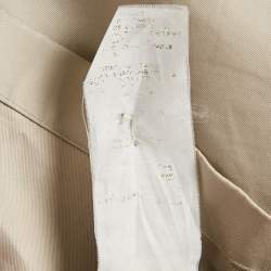 Pre Owned D&G Beige Cotton Belted Mid-Length Coat S