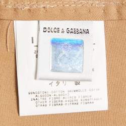 D&G Brown Cotton Button Front Jacket S