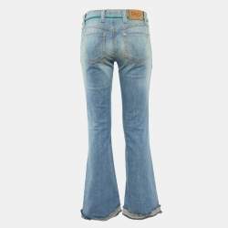 Pre Owned D&G Blue Washed Denim Straight Fit Jeans S/Waist 30"