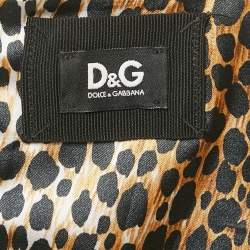 D&G Black Satin Sleeveless Sheath Dress M