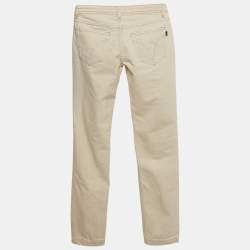 D&G Cream Denim Tight Fit Jeans S Waist 30"