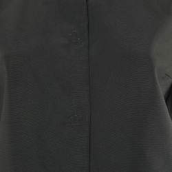 Pre Owned D&G Black Crepe Light Weight Shirt Jacket M