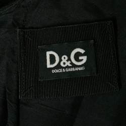 Pre Owned Dolce & Gabbana Black Lace Sleeveless Mini Dress M