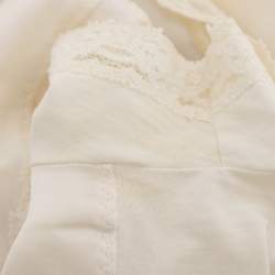 Pre Owned D&G Cream Jersey Satin Top L