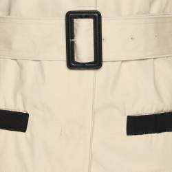 Pre Owned D&G Beige Gabardine Belted Trench Coat M