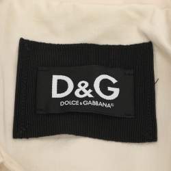 Pre Owned D&G Beige Gabardine Belted Trench Coat M