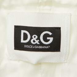 Pre Owned D&G Tri Color Cotton Front Pockets Breasted Blazer S
