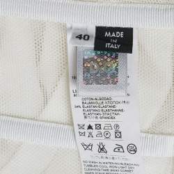 مملوكة مسبقًا D&G White Lace Trim Cotton Strapless Corset Top S