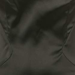 مملوكة مسبقًا فستان شيث برباط سباغيتي من دي اند جي حرير بطبعات حيوانية أسود / فضي مقاس كبير - لارج