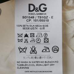 Pre Owned فستان دي&جي حرير بطبعة ميكي وماوس هالتر مقاس ميديوم