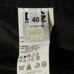 Pre Owned فستان دولتشي أند غابانا دانتيل أسود بلا أكمام قصير ميديوم