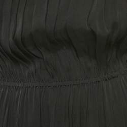 Pre Owned فستان دي آند جي ميني متعدد الطبقات حرير أسود مقاس صغير