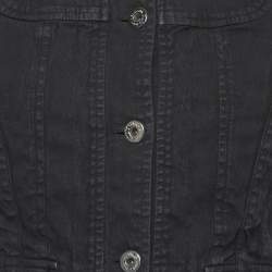 Pre Owned D&G Black Denim Button-Front Jacket M