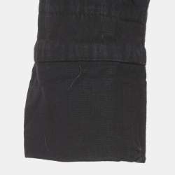 Pre Owned D&G Black Denim Button-Front Jacket M