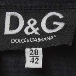 Pre Owned D&G Black Denim Button-Front Jacket M