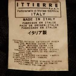 مملوكة مسبقًا بلوڤر دي أند جي صوف عنق سلحفاة حاشية دانتيل شفاف أسود مقاس وسط (ميديم)