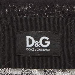 مملوكة مسبقًا سويت شيرت دولتشي أند غابانا كاروهات مونوكروم تريكو شبه شفاف مقاس متوسط (ميديام)