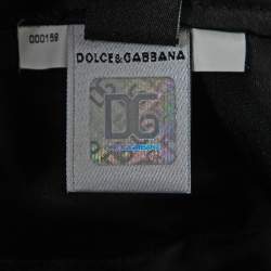 Pre Owned D&G Black Organza Pleated Paneled Skirt L