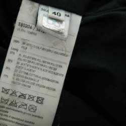 Pre Owned D&G Brown Leather Long Sleeve Jacket S