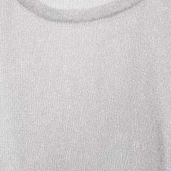 D&G Silver Mesh Sheer Top M