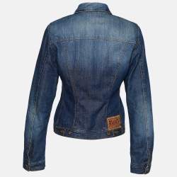 D&G Blue Denim Button Front Jacket S