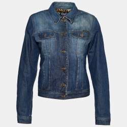 D&G Blue Denim Button Front Jacket S