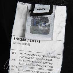 Pre Owned D&G by Dolce & Gabbana Black Mesh Lace Overlay Bustier Top S