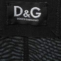 Pre Owned D&G by Dolce & Gabbana Black Mesh Lace Overlay Bustier Top S