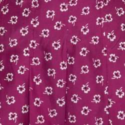 D&G by Dolce & Gabbana Pink Printed Silk Mini Skirt S