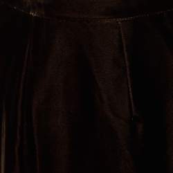 Pre Owned D&G Brown Velvet Midi Skirt M